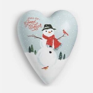 Demdaco Full of Good Cheer Art Heart Keeper Trinket Box NWT